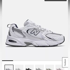 New Balance 530 - white with natural indigo